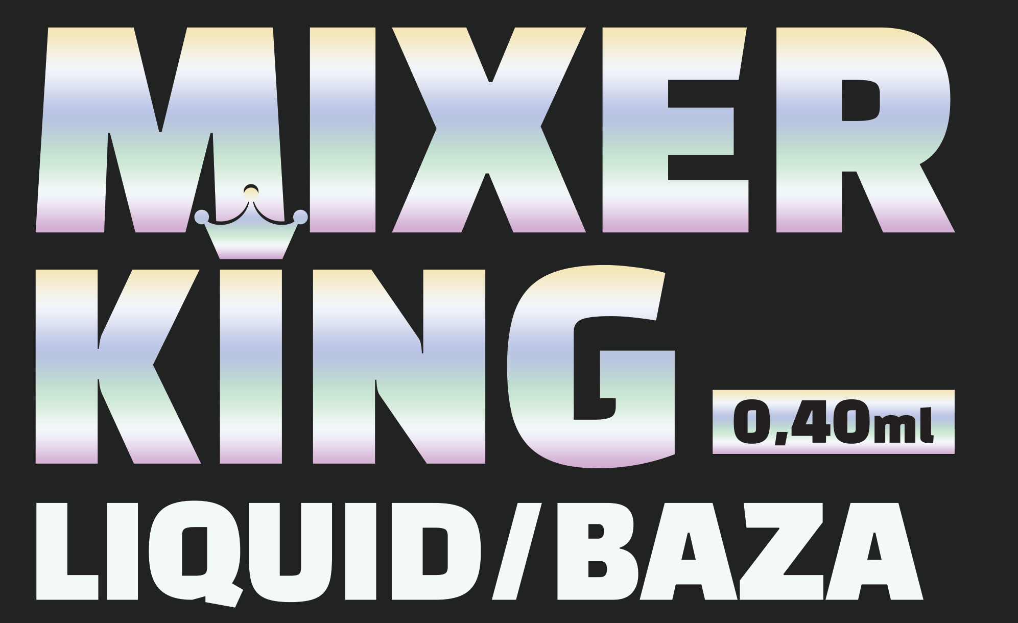 Logotyp Mixer King Freebase Liquid/Baza 0,40 ml